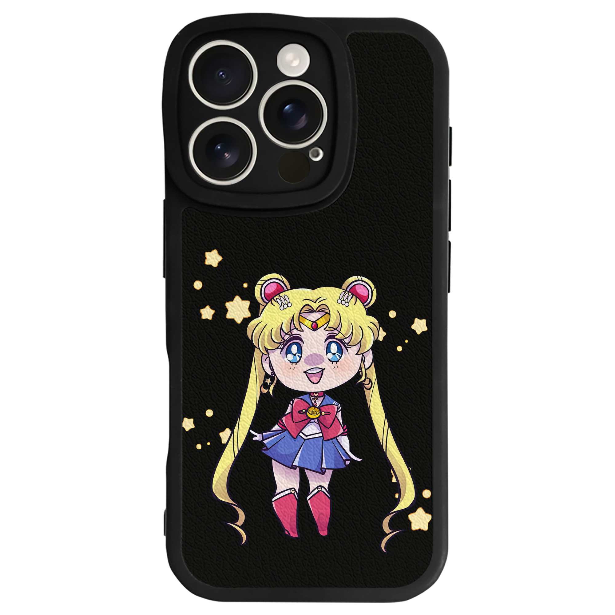 （画像用） 美少女戦士セーラームーン 月野 うさぎ つきの うさぎ Sailor Moon Tsukino Usagi 【iPhone 16シリーズ対応】シリコンスマホケース（レザー調） 材質：シリコン